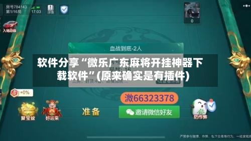 软件分享“微乐广东麻将开挂神器下载软件”(原来确实是有插件)-第3张图片