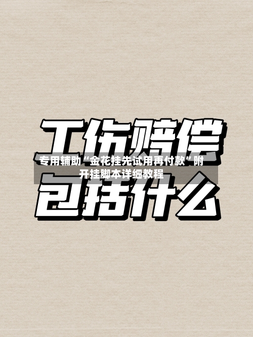 专用辅助“金花挂先试用再付款”附开挂脚本详细教程