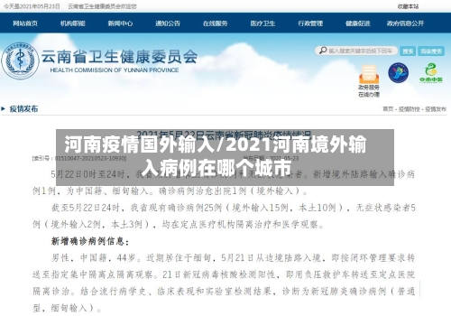 河南疫情国外输入/2021河南境外输入病例在哪个城市-第2张图片
