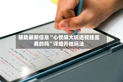辅助最新信息“心悦填大坑透视挂是真的吗”详细开挂玩法