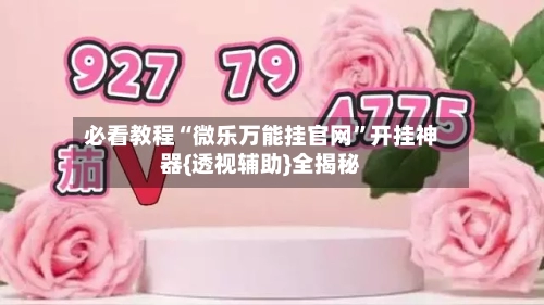必看教程“微乐万能挂官网”开挂神器{透视辅助}全揭秘-第2张图片