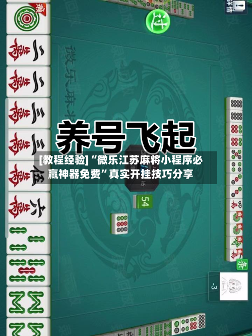 [教程经验]“微乐江苏麻将小程序必赢神器免费”真实开挂技巧分享-第3张图片