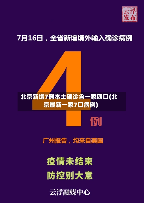 北京新增7例本土确诊含一家四口(北京最新一家7口病例)