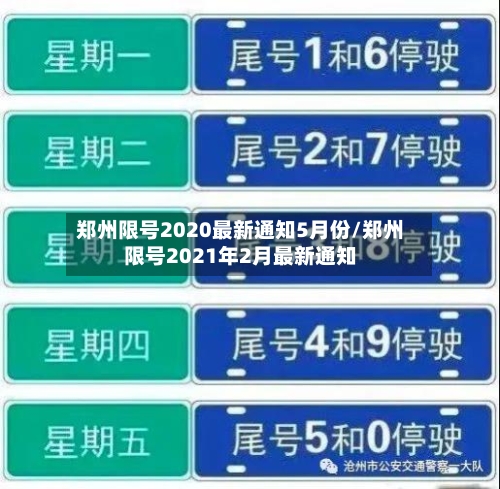 郑州限号2020最新通知5月份/郑州限号2021年2月最新通知-第2张图片