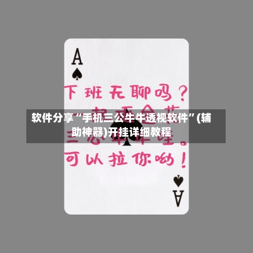 软件分享“手机三公牛牛透视软件”(辅助神器)开挂详细教程-第2张图片