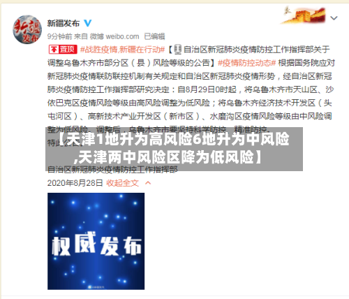 【天津1地升为高风险6地升为中风险,天津两中风险区降为低风险】-第2张图片