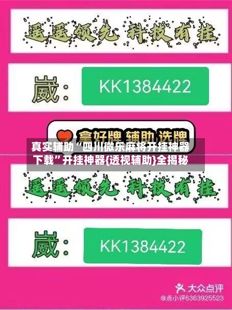 真实辅助“四川微乐麻将开挂神器下载”开挂神器{透视辅助}全揭秘-第2张图片