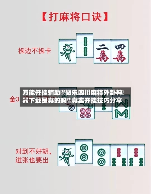 万能开挂辅助“微乐四川麻将外卦神器下载是真的吗”真实开挂技巧分享-第2张图片