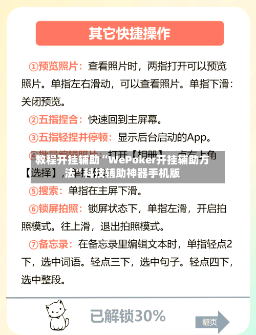 教程开挂辅助“WePoker开挂辅助方法”科技辅助神器手机版-第2张图片