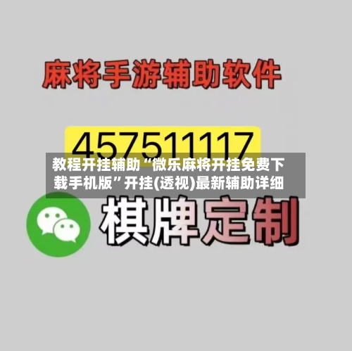 教程开挂辅助“微乐麻将开挂免费下载手机版”开挂(透视)最新辅助详细-第3张图片
