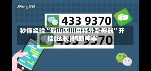 秒懂经验“蜀山四川麻将外卦神器”开挂(透视)辅助神器-第3张图片