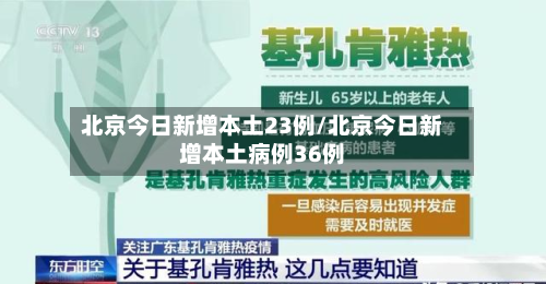 北京今日新增本土23例/北京今日新增本土病例36例