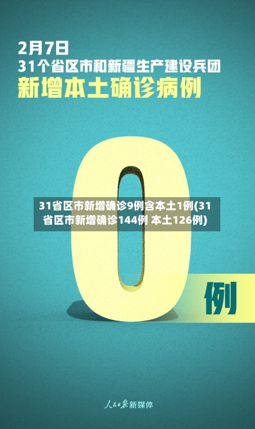 31省区市新增确诊9例含本土1例(31省区市新增确诊144例 本土126例)-第3张图片